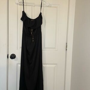 Casual Black Maxi tube top Dress